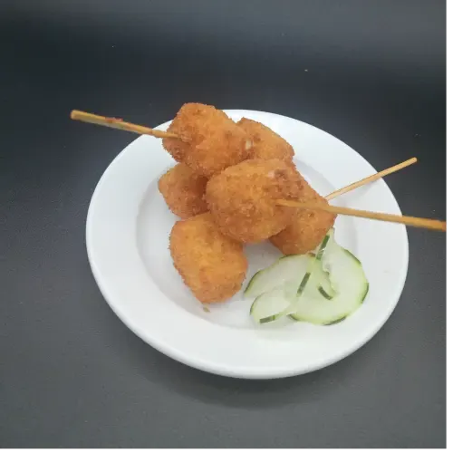 Kushiague de queso empanizado
