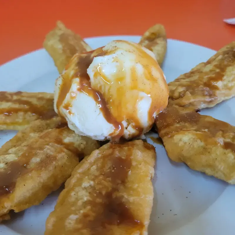 Banana Ice con helado de vainilla