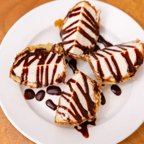 Tempura Helado frito